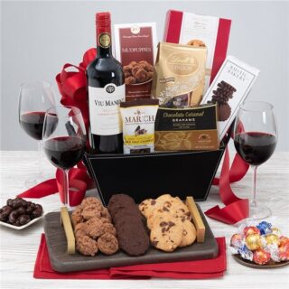 Red Wine & Dark Chocolate Gift Basket – Viu Manent